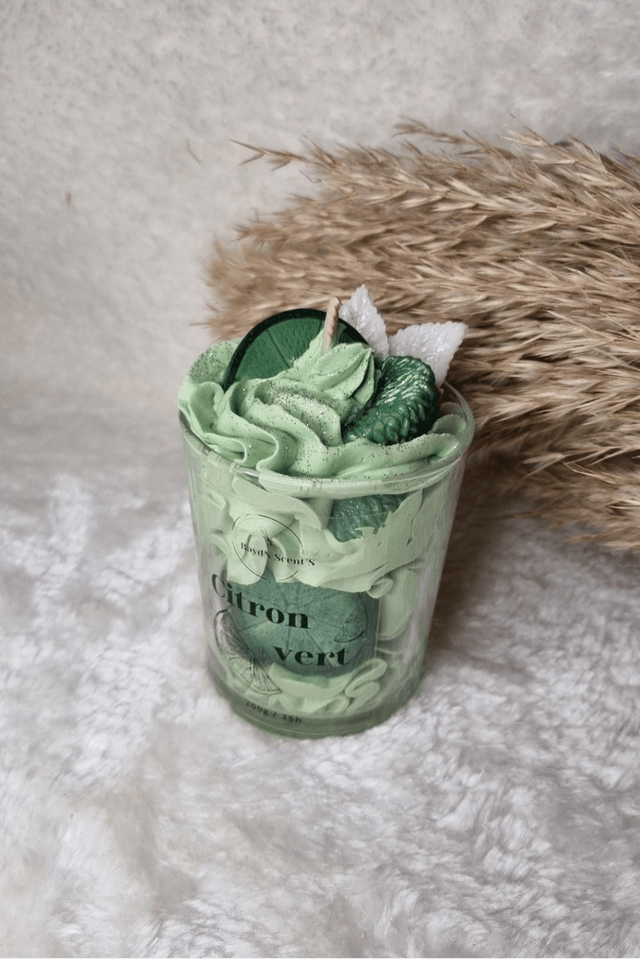 Bougie chantilly Citron vert