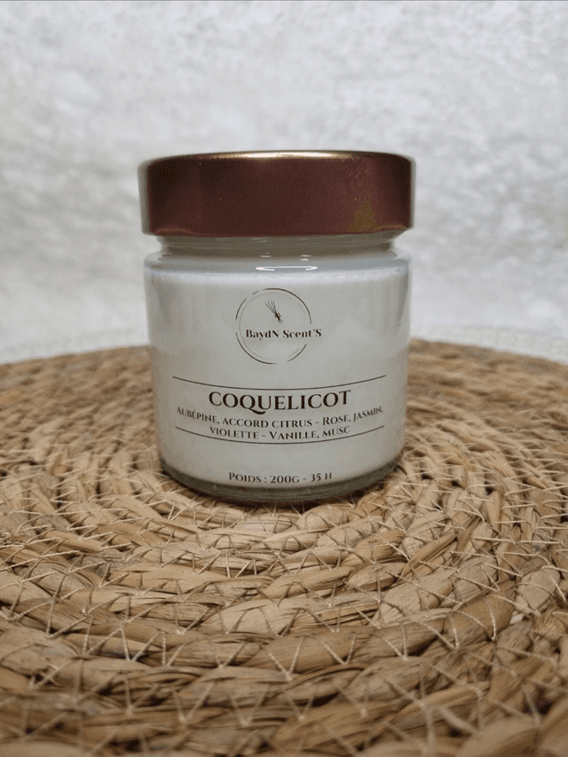Bougie parfumée Coquelicot 