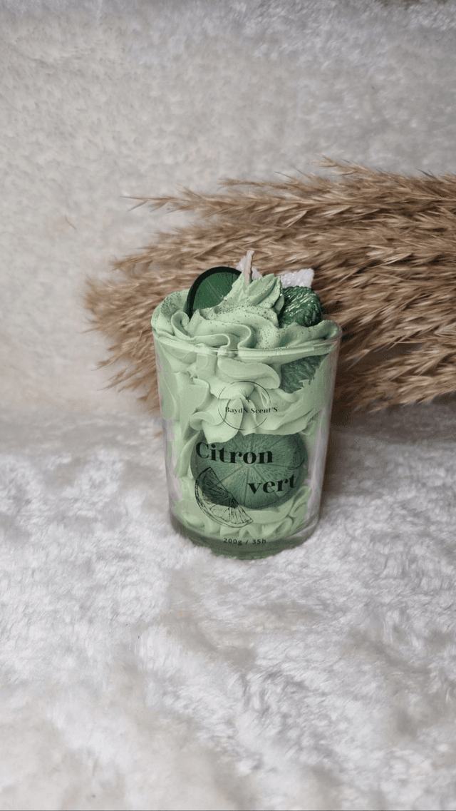 Bougie chantilly Citron vert