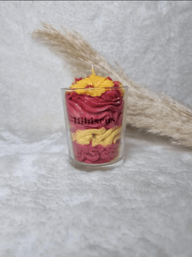 Bougie chantilly Hibiscus