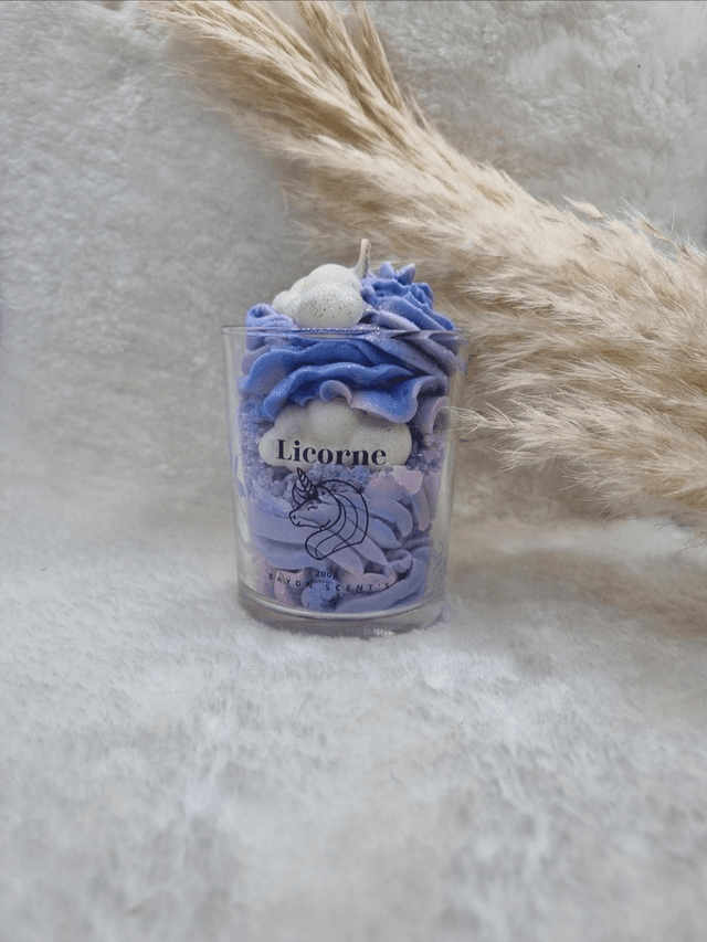 Bougie chantilly Licorne