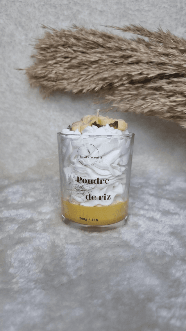 Bougie chantilly Poudre de riz