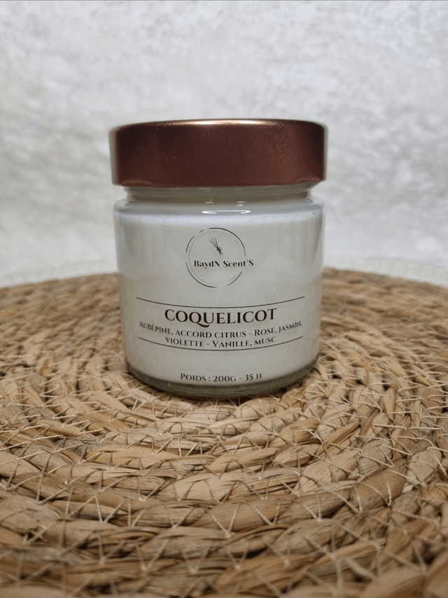 Bougie parfumée Coquelicot