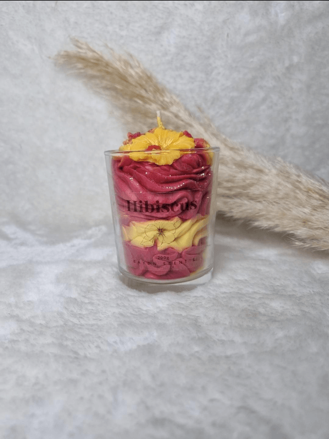 Bougie chantilly Hibiscus