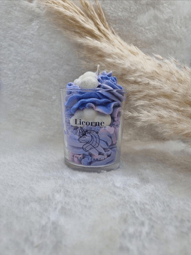 Bougie chantilly Licorne